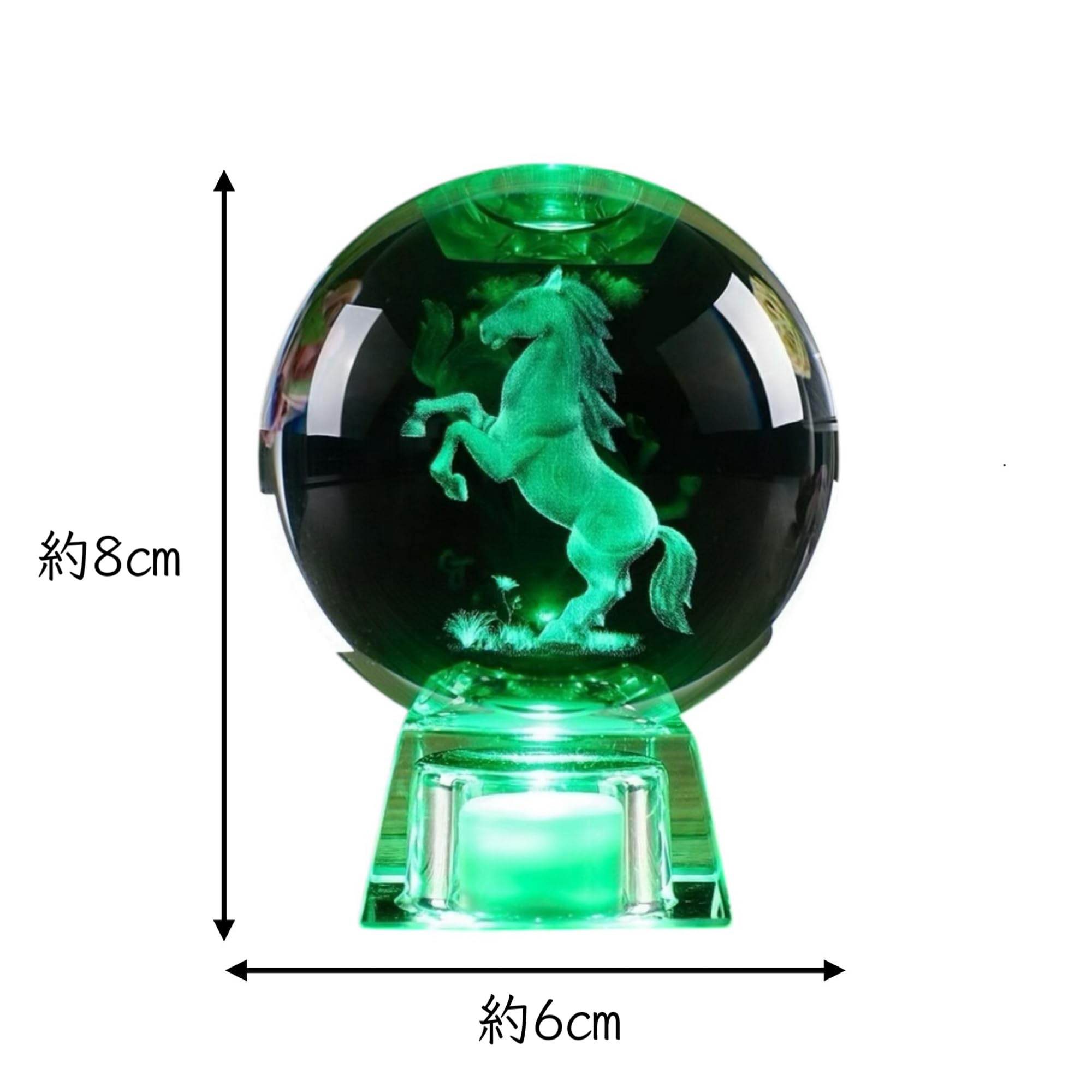 Amazon | 大玄堂 クリスタル 「 干支水晶 午 (うま) 」 2026年